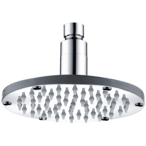 Pommeau de douche rond à effet pluie LED de 25 cm (10 pouces), changement de couleur RGB automatique, capteur de température, pour salle de bain, alimentation hydraulique, sans piles (1/5)