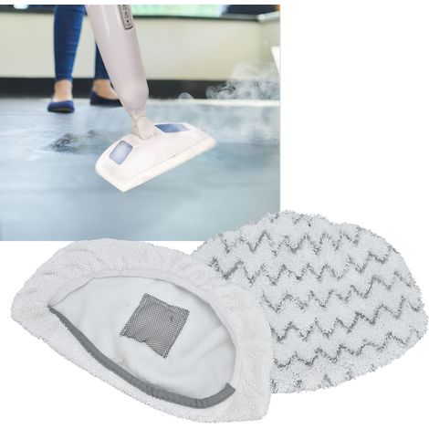 Compatible avec la housse de balai vapeur Bissell 1940, la lingette de balai en microfibre et la grande tête de balai (1 rayure + 1 blanche). (1/5)