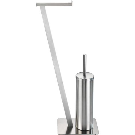 WENKO Stand WC-Garnitur Lirio Edelstahl matt"-"15277145 (1/5)