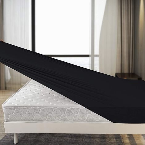 YMYNY Stretch-Spannbettlaken, nur in Kingsize-Größe – ultradehnbare Kingsize-Wohnmobil-Laken, weiche, rutschfeste Jersey-Strick-Laken für Kingsize- oder California-Kingsize-Bett-Wohnmobilmatratzen (Ti (1/5)
