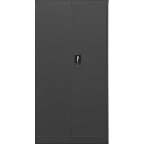 Maison Exclusive - Armadio con Ripiani Antracite 90x40x180 cm in Acciaio