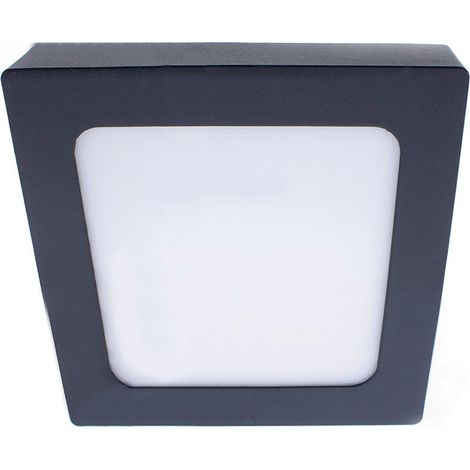 Plafoniera LED Gelys IP54 18W 4000K quadrata antracite (1/5)