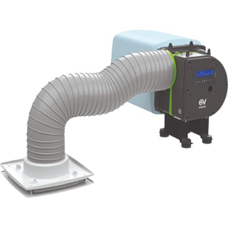 Vortice – Ventilation positive par insufflation – Aérateur permanent 200m³/h – Installation facile pour air propre et filtré – Pour espaces confinés