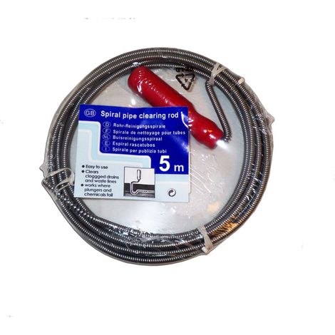 SIFER sifer muelle desatascador 9,0 mm x 5,00 mts sr-0205 , sifer muelle desatascador 9,0 mm x 5,00 mts sr-0205