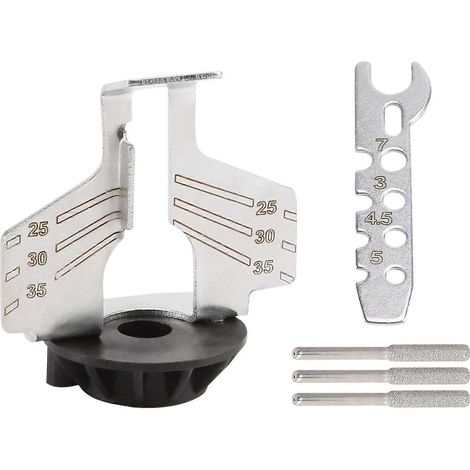 Kit d'affûtage de chaîne de tronçonneuse, meuleuse électrique, ensemble d'accessoires d'affûtage et de polissage, outil pour chaîne de tronçonneuse, perceuse, accessoires rotatifs - FFY (1/4)
