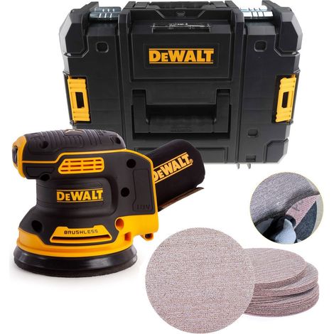 Dewalt DCW210NT Cordless Brushless 18v XR Random Orbital Sander 125mm + 25xMesh