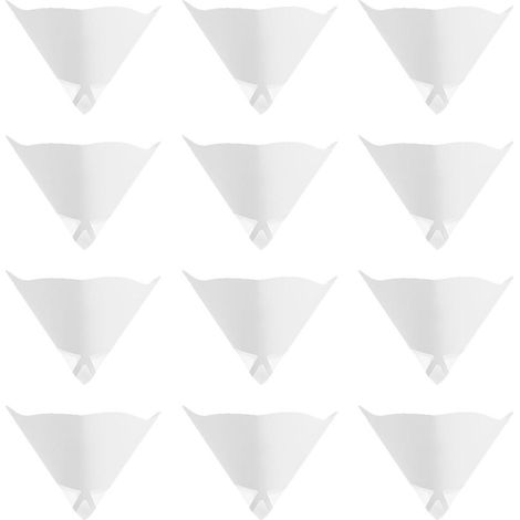 30 Stück Harztrichter, 3D-Drucker-Papierfilter, Einweg-Papiersieb, 3D-Druckerzubehör, Papiersieb-13X12CM-White (1/2)