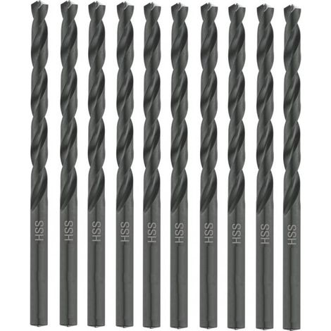 10 Forets Hélicoïdaux HSS Long DIN 340 RN - Métaux 118° D. 2.3 x Lt. 90 x Lu. 59 x Q. 2.3 mm x Z10xd - Diamwood (1/4)
