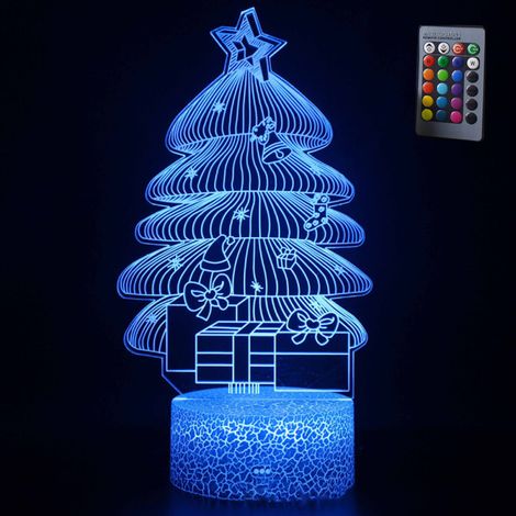 Lampe de table 3D IC Christmas Tree Series, LED, cadeau créatif et coloré MY-1214 (1/4)