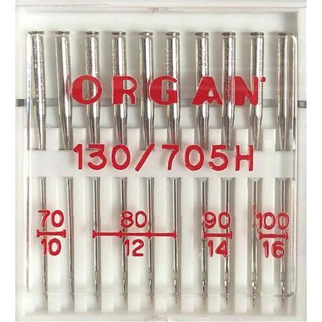 Aiguille Machine À Coudre - Lot De 10 - Acier - Universel 70-100 - Tissus Variés