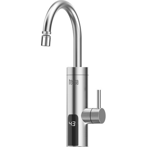 Teesa TSA4106 - Calentador de agua eléctrico para cocina (3000 W, pantalla LED, giratorio 360°, acero inoxidable 304, IPX4) (1/5)