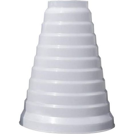 Réducteur universel amélioré plus épais pour systèmes de ventilation 80/200mm de diamètre réducteur de tuyau rond en PVC utilisé avec climatisation pour conduits et ventilateurs d'extraction (8–20 cm) (1/4)