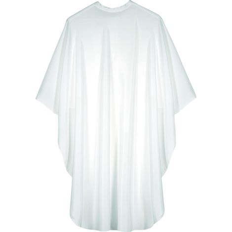 Peignoir/Cape blanc fermeture pression