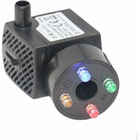 Symphonie silencieuse pour aquarium : Mini pompe submersible, lumières LED multicolores créent une atmosphère paisible, durable, anti-surchauffe, convient pour… (1/4)