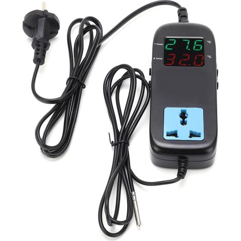 Digitaler Thermostat mit Display, intelligenter elektronischer Temperaturregler, AC 90V250V, EU-Stecker (1/5)