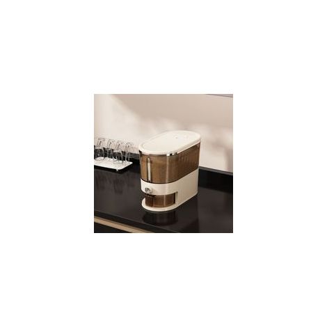 Seau À Riz Étanche 10L, Contenant De Stockage Cuisine Anti-Humidité Et Poussière, Boîte Hermétique Pour Céréales, 34x25x18cm (1/4)