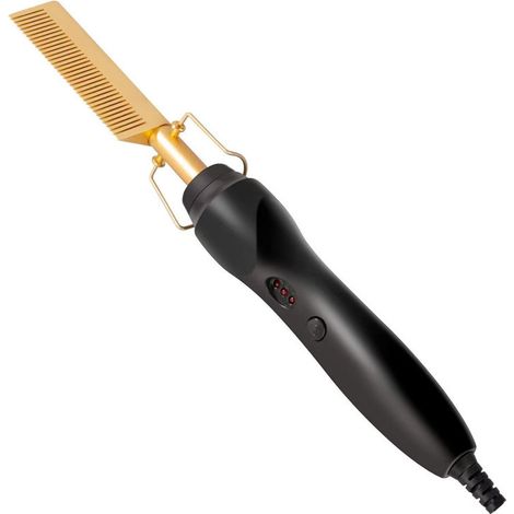 Peigne chauffant electrique professionnel lisseur a chaud pour cheveux utilisation domestique outil de coiffure pratique