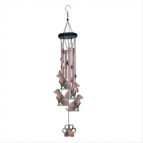 Carillon éolien d'extérieur en forme d'animaux, cadeau pour les amoureux des chiens (1/5)
