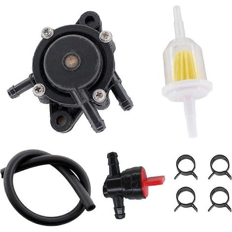 Kit de filtres pour pompe à essence/huile pour moteur Briggs & Stratton Vanguard 479 cm³ bicylindre en V 16 CV et colliers de serrage pour conduites de carburant (1/5)