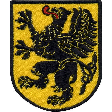 Parche con el escudo de armas de la provincia de Pomorskie - Adhesivo termoadhesivo - Parche/Insignia/Emblema bordado
