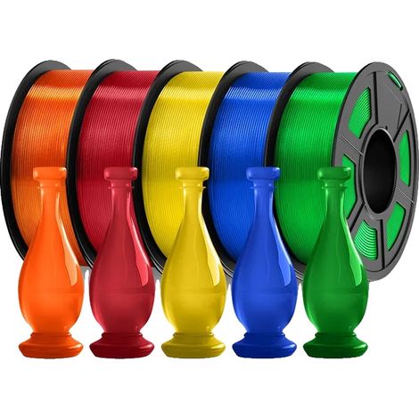 Filamento de alta resistencia para impresoras 3D, compatible con impresoras FDM, PLA PLUS Clear MIX1 (1/2)