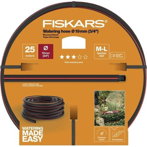 Fiskars Gartenschlauch 19 mm 25 Meter UV-beständig langlebig