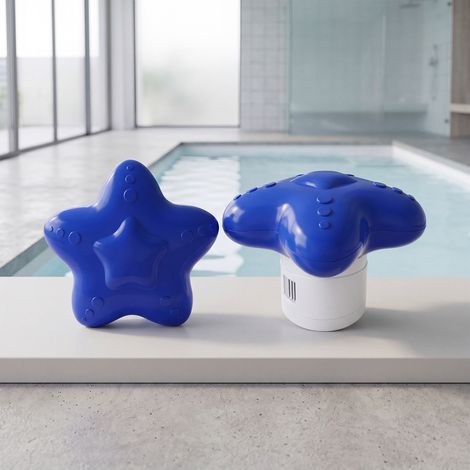 Pool Star Spender aus Kunststoff für die tägliche Pflege und Stabilisierung der Wasserqualität. Zubehör kompatibel mit verschiedenen Reinigungstabletten. – 1 Stück -- BIEMMEDUE (1/5)