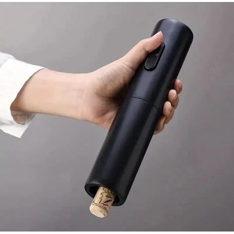 Cavatappi elettrico - apribottiglie automatico - vino - aprire - apribottiglie elettrico - nero (1/5)