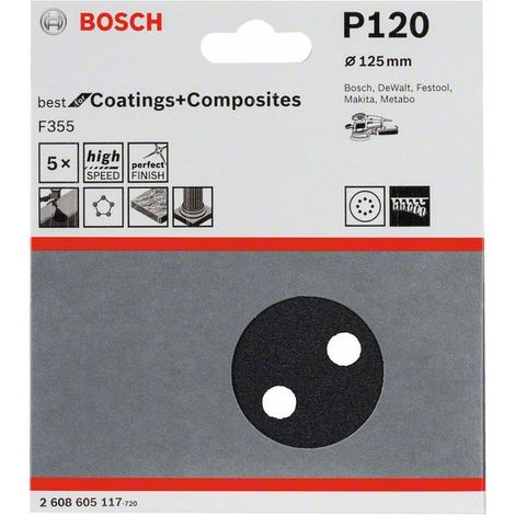 Set di fogli di macinazione migliore per la pietra. 5-pack. 8 fori
