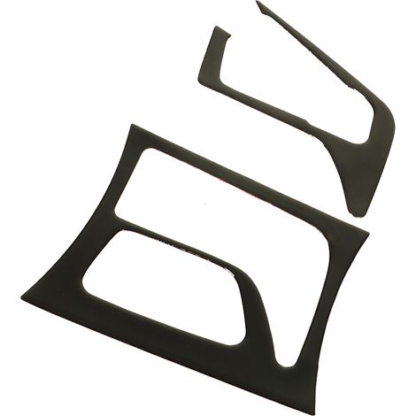 2 pièces Panneau de levier de vitesse Noir Piano Antirouille Léger Remplacement Pour Dodge Charger 2015-2022 (1/5)