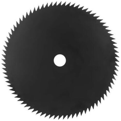 Lawn mower spare parts: Manganese steel alloy blades for rotary mowers, 80 teeth, 2.0 mm thick, 255 mm, black, sharp teeth - (1/3)
