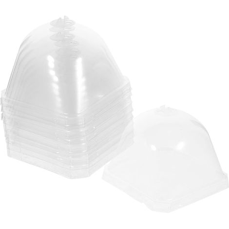 10pcs Couvercles en Plastique pour Plantes, Dômes de Jardin Ventilation Réglable, Lumière Maximale, pour Jardinage et Culture de Mini Plantes (1/5)