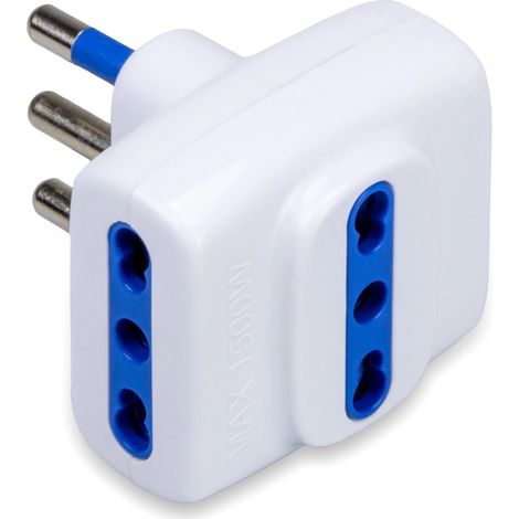 Adattatore Triplo Master Living 05981 16A Bianco