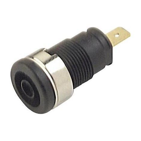 SKS Hirschmann SEB 2610 F4,8 Presa di sicurezza da laboratorio Presa verticale Ø perno: 4 mm Nero 1 pz.