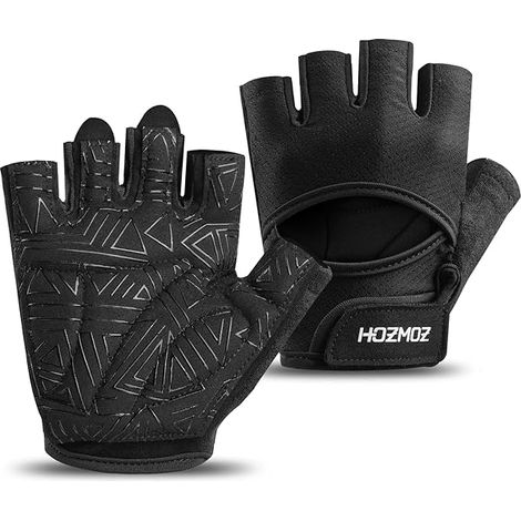Gants De Musculation - Rembourrage Palmaire 6 Mm - Antidérapants Silicone Pleine Paume - Aération Mesh Arrière - Pour Homme Et Femme - Par Paire (1/3)