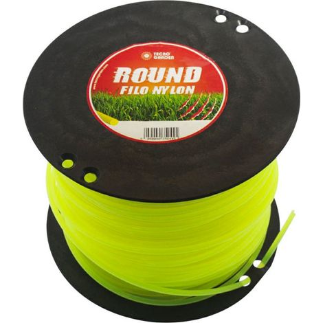 Rotolo 2 Kg filo Giallo Fluo Tondo diametro 3 mm Lunghezza 250 metri