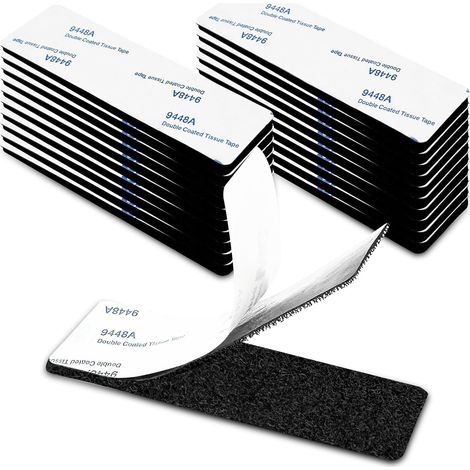 20 bandes Velcro double face auto-adhésives à forte adhérence. (1/5)
