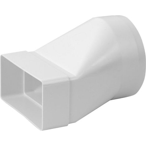 Lüftungsadapter europlast Lang Rund Weiß 110x55 mm (1/2)