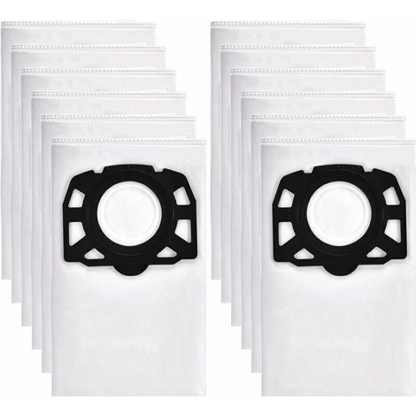 12 Staubsaugerbeutel für Kärcher WD4 WD5 WD6 Premium, passend für Kärcher MV4, MV5, MV6 Nass- und Trockensauger 2.863-006.0, (1/5)