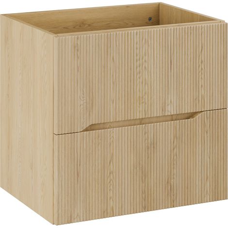 Meuble suspendu sous lavabo NORDIC chêne cremona 60 cm (1/5)