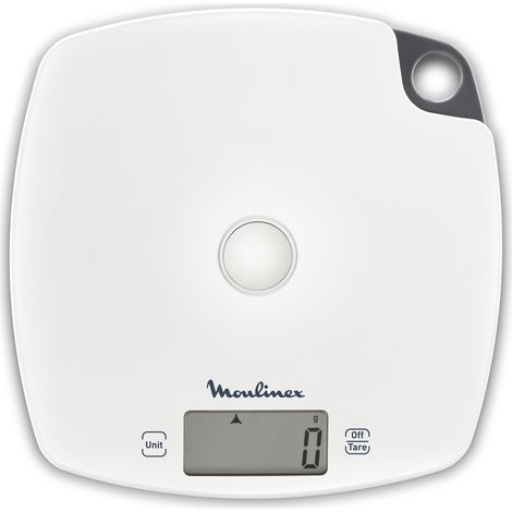 Moulinex BN1000 Bilancia Elettronica da Cucina Quadrato Grigio Bianco (1/4)