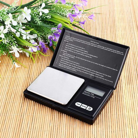 200 g x 0,01 g Digitale Taschenwaage, tragbar, Gramm, Schmuck, Gold, Silber, Münzen, Kräuter (1/5)