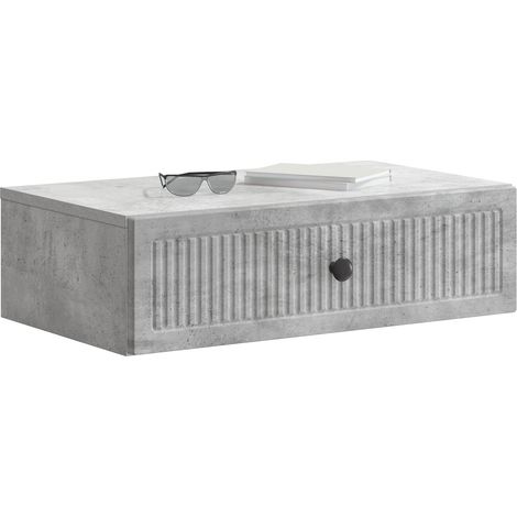 Maison Exclusive - Tavolino da Parete Laterale Grigio Cemento 59 x 34,5 x 17 cm