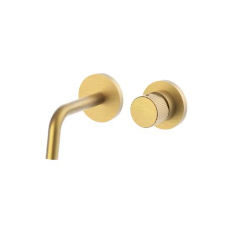 Mélangeur lavabo encastré Honey Gold Brushed, avec bec l. 248 mm Paffoni Jo series JO007HGSP70 Honey Gold Spazzolato (1/2)