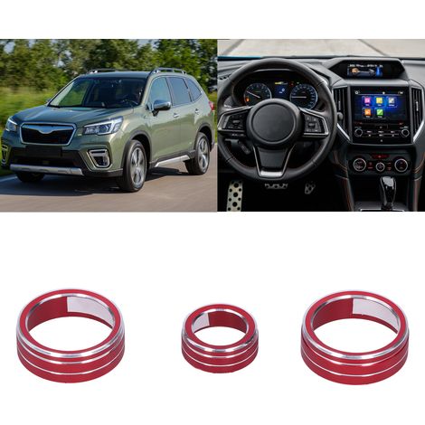 Modification automobile : Anneau décoratif pour bouton de commande audio/climatisation, compatible avec Subaru XV Forester. (1/5)