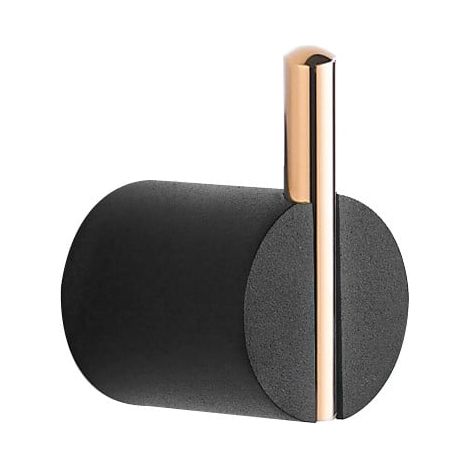 Mexen Aron Handtuchhaken, Schwarz/Rosa Gold- 7088135-67