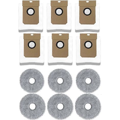 Accessoires pour balai Cecotec Conga 11090 : élimine 99 % des bactéries, chiffon de nettoyage, sac à poussière. (1/5)