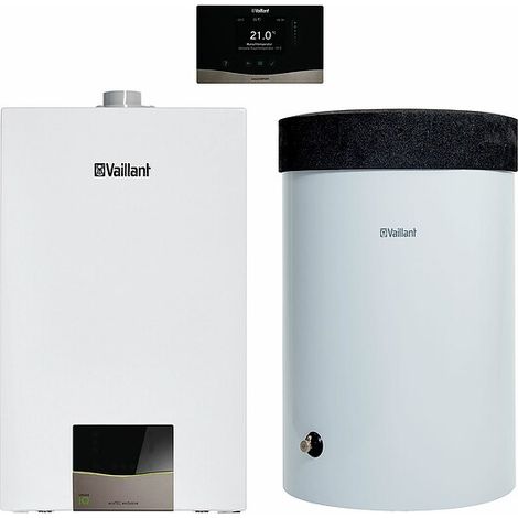 Vaillant ecoTEC exclusive Heizsystempaket 1.63/3 VC 20CS/1-7, VRC 720/3, VIH R 150/6 H, 2,8-21,0kW bei 50/30 Grad C (1/5)