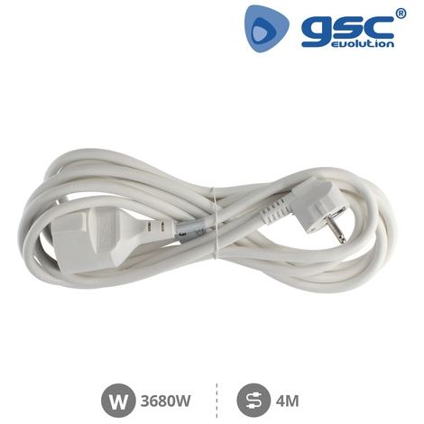 Prolongador eléctrico sistema FRANCES 4 metros blanco
