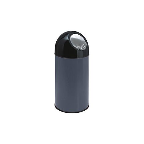 Cubo de basura con trampilla  acero  capacidad 40 l 